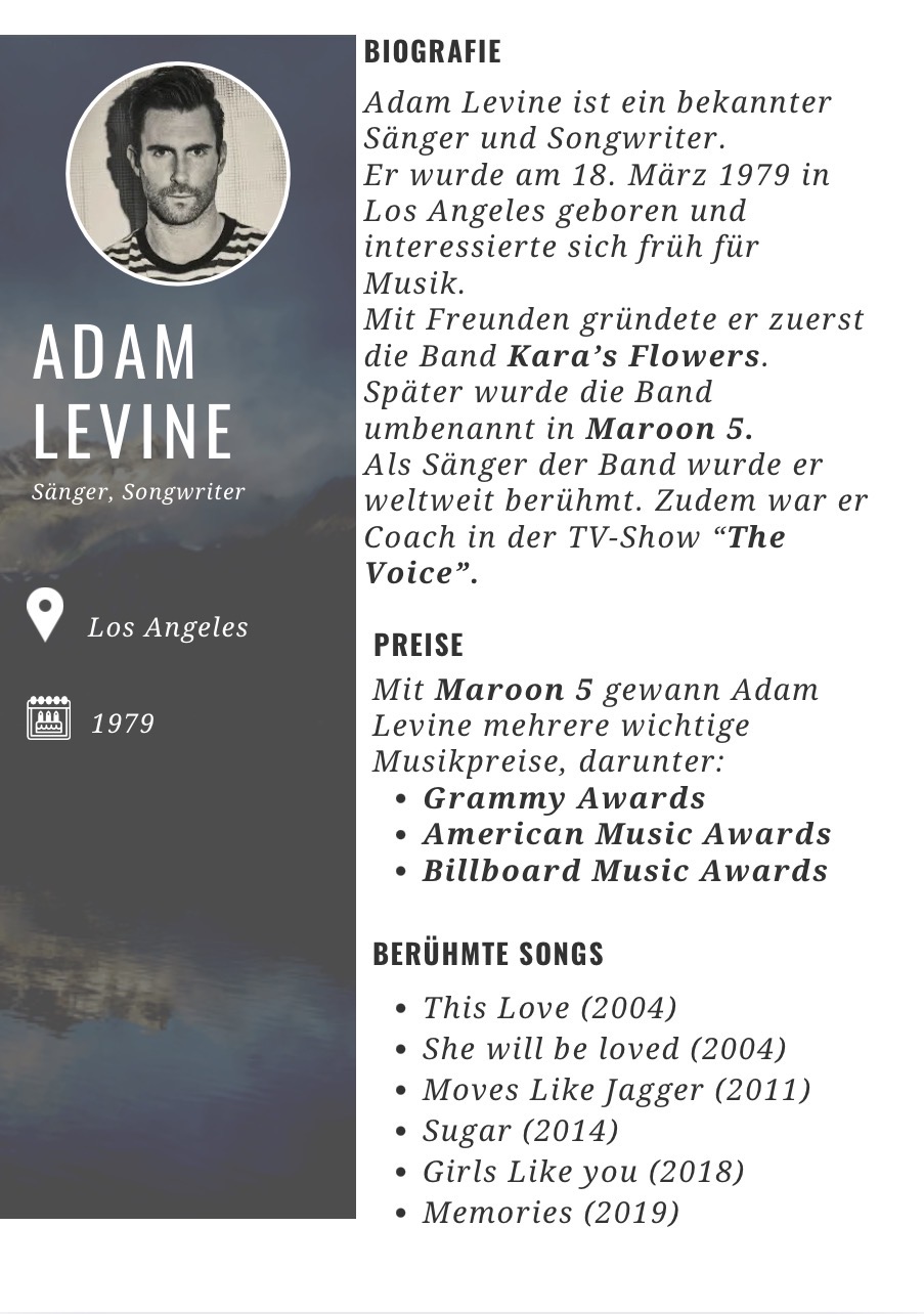 Adam Levine Biografie