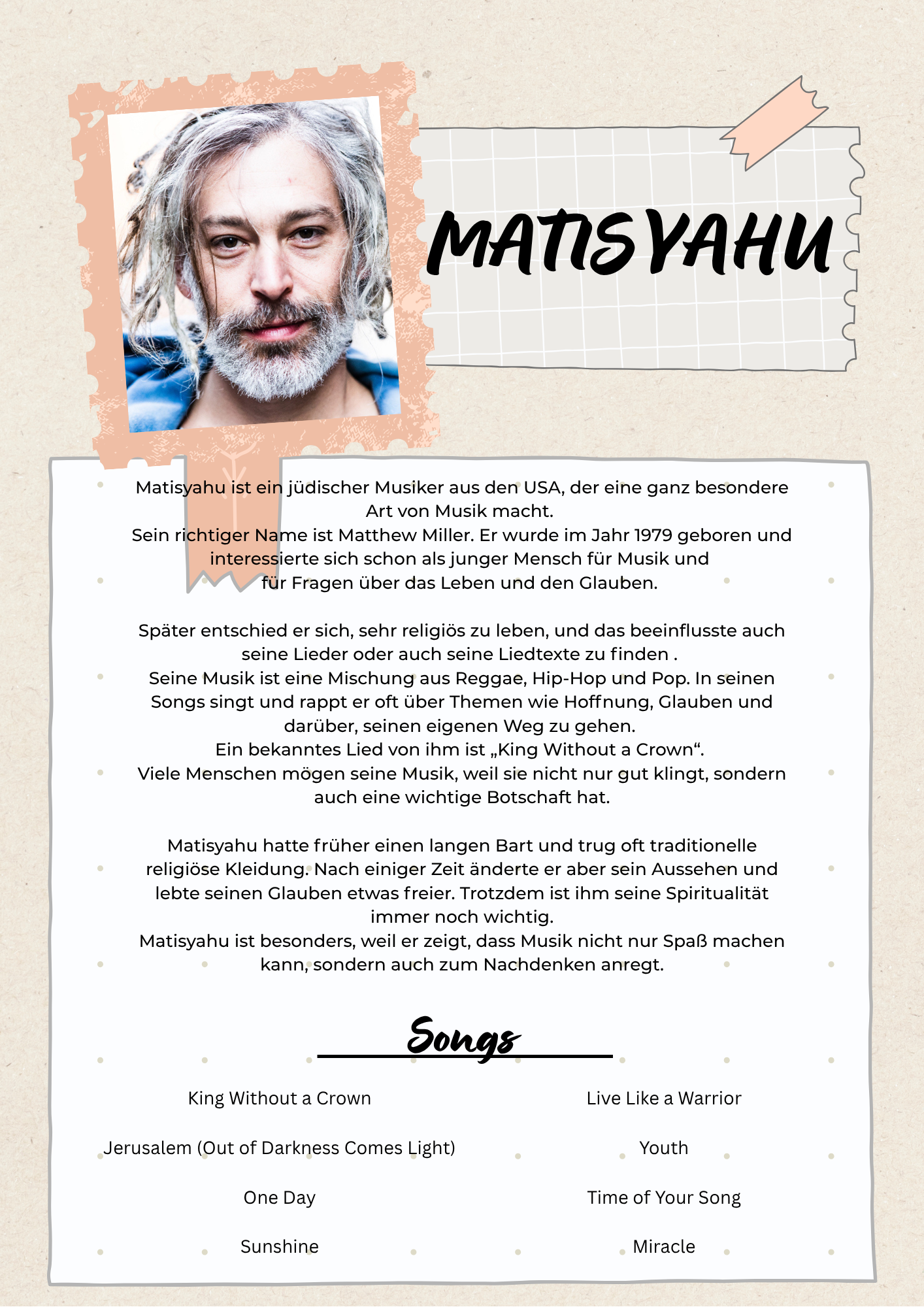 Matisyahu Biografie