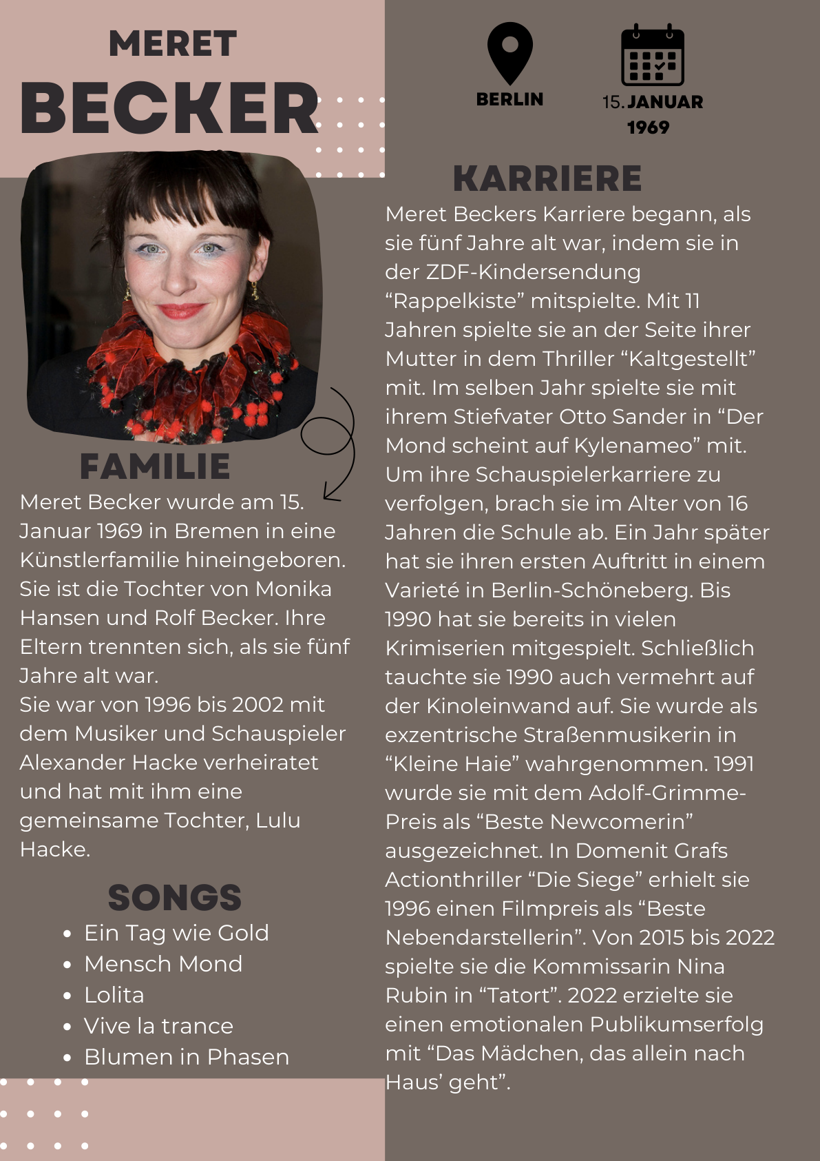 Meret Becker Biografie
